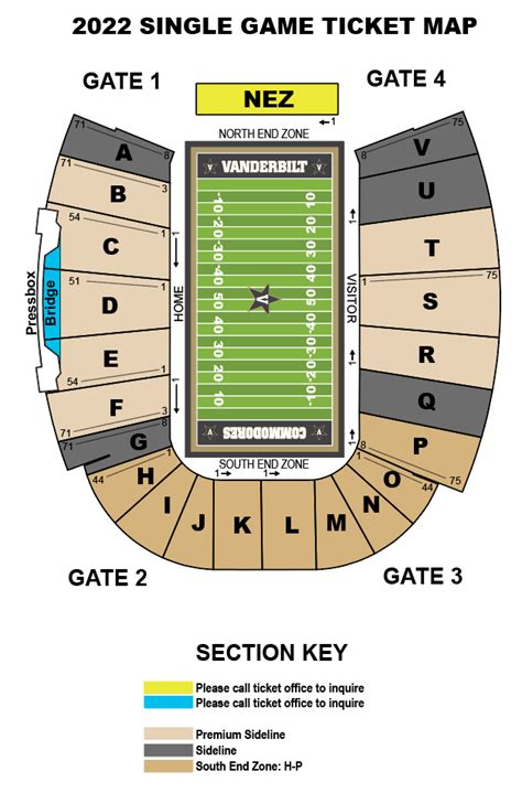 Vanderbilt Football Stadium Seating Chart | Brokeasshome.com