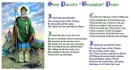 Saint Patrick original Breastplate Prayer