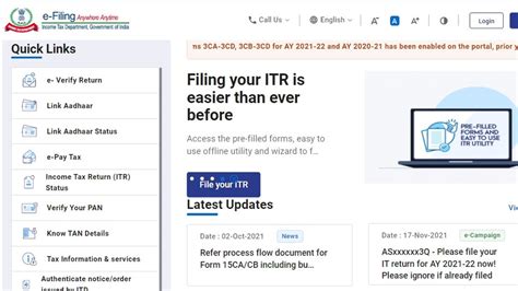 Income Tax Returns: How to File ITR Online for Free on Income Tax dept ...