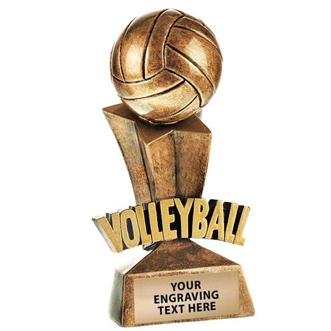 Buy Volleyball Trophy | 5 1/2" Volleyball Meteor Trophy with Custom ...