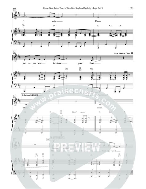 Come Now Is The Time To Worship Sheet Music PDF (Brian Doerksen) - PraiseCharts