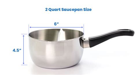 Saucepan Sizes (1, 2, 3 & 4 Quart Pan Dimensions) - Designing Idea