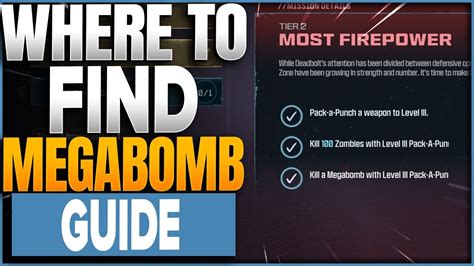 Where To Find Megabomb in COD Modern Warfare 3 Zombies MWZ - YouTube