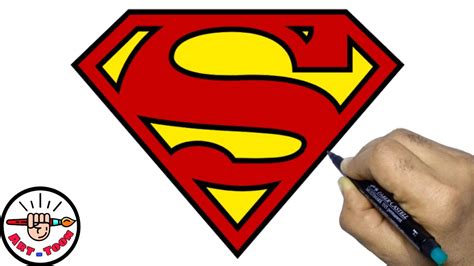 How To Draw Superman Logo Easy Step By Drawing Guides Gclipart | The ...