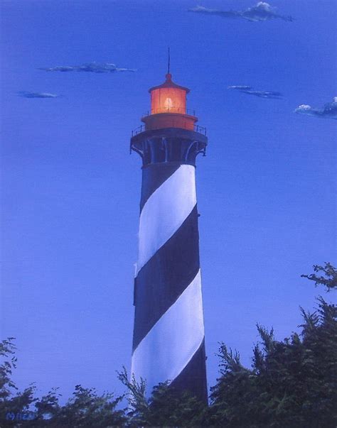 St. Augustine Lighthouse Painting by Michael Allen - Fine Art America