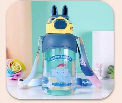 Buy TapToonz Plastic Cute Rabbit Water Bottle with Sipper, BPA Free Sipper Bottle For Kids -Anti ...