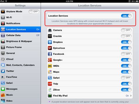 How to Enable Location Services on iPad - IphonePedia