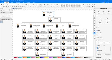 How to Create an Organizational Chart in Visio | EdrawMax Online