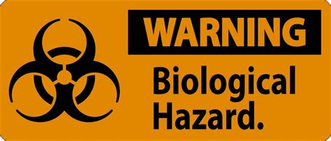 Warning Label Biological Hazard On White Background 26309777 Vector Art ...