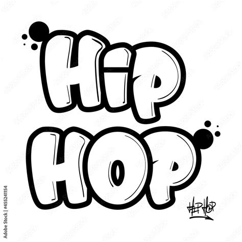 Hip hop font in graffiti style vector Stock Vector | Adobe Stock