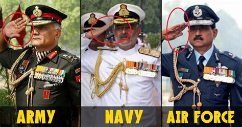 Here’s Why The Indian Army, Air Force And Navy Salutes Differ From Each ...