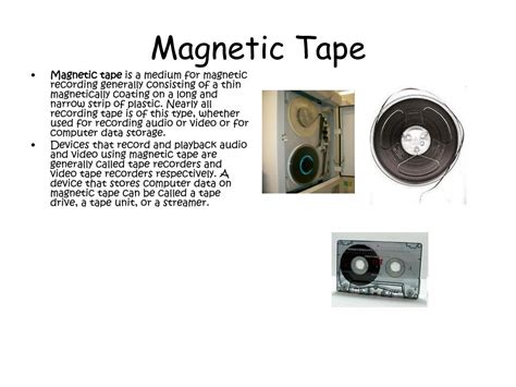 PPT - Magnetic Tape PowerPoint Presentation, free download - ID:1402095