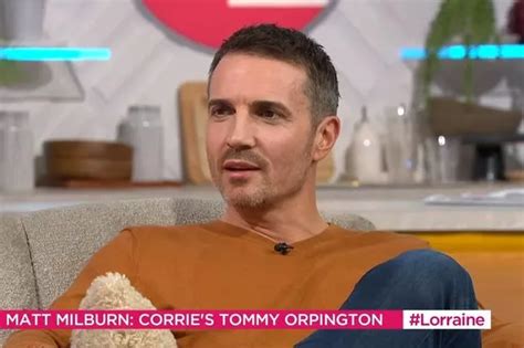 Coronation Street's Matt Milburn quickly corrects Lorraine Kelly over ...