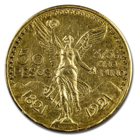 Buy 1921 Mexico Gold 50 Pesos AU (Cleaned) | APMEX