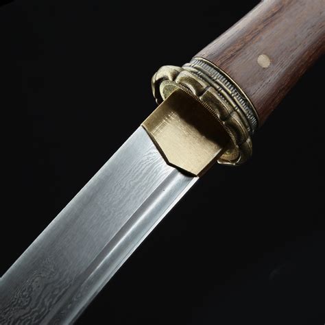 Handmade Bamboo Style Damascus Steel Japanese Wakizashi Sword Samurai Swords - TrueKatana