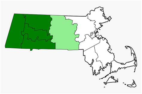 Map Of Massachusetts Highlighting Western Counties - Map Of ...