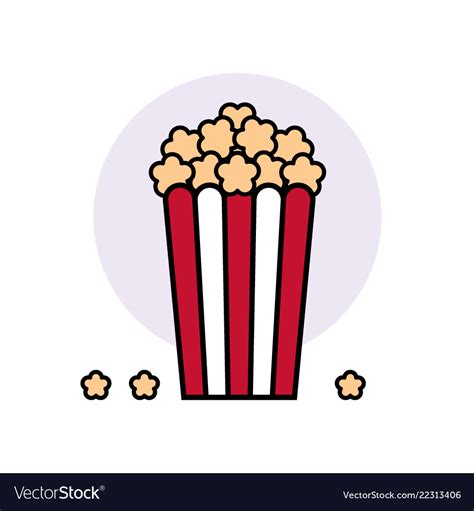 Popcorn Royalty Free Vector Image - VectorStock