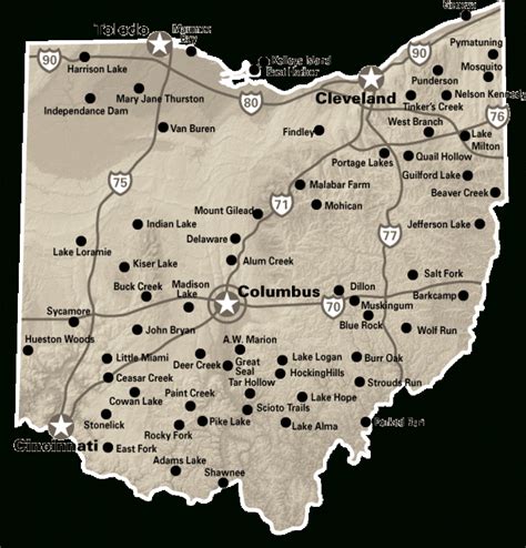 Ohio State Parks Camping Map Printable Map | Images and Photos finder