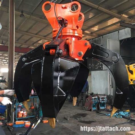 Hydraulic orange peel grab scrap grapple for excavators | JIANGTU Excavator Attachments