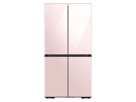 Bespoke 4-Door Flex™ Refrigerator (29 cu. ft.) in Rose Pink Glass - BNDL-1616701234243 | Samsung US