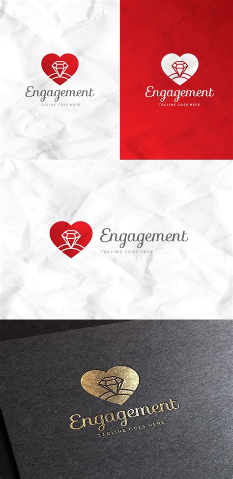 Engagement Logo Template | Logo templates, Templates, Design template