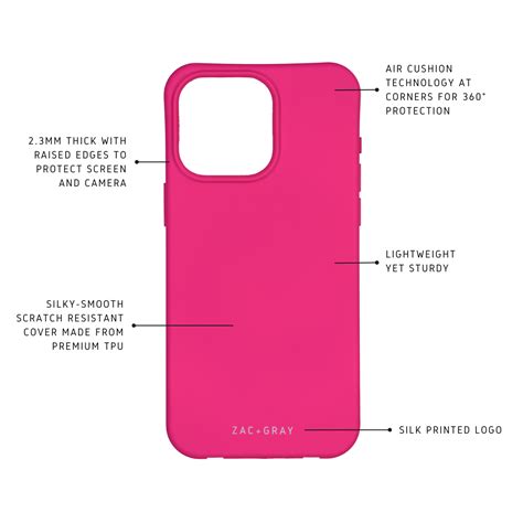 iPhone 13 Pro Max HOT PINK CASE – Zac+Gray