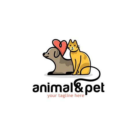 Cat and Dog Logo Design Template 8209596 Vector Art at Vecteezy