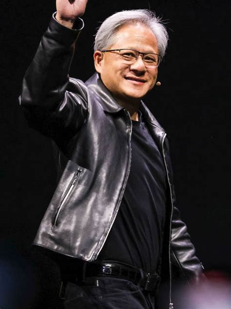 Jensen Huang Nvidia CEO Leather Jacket