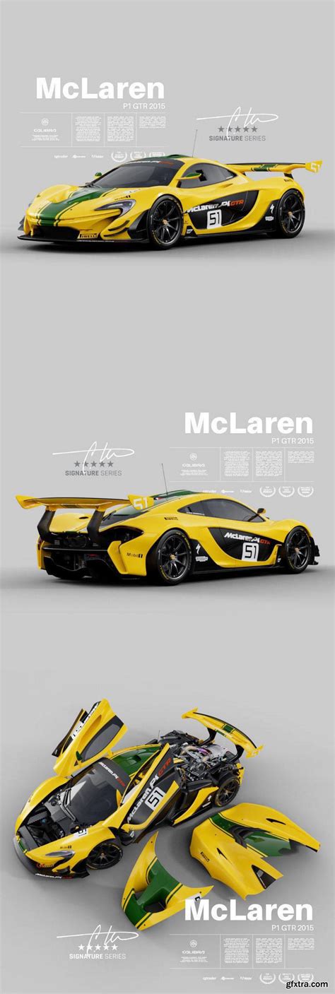 McLaren P1 GTR 2015 – Exterior Interior Engine 3D model » GFxtra