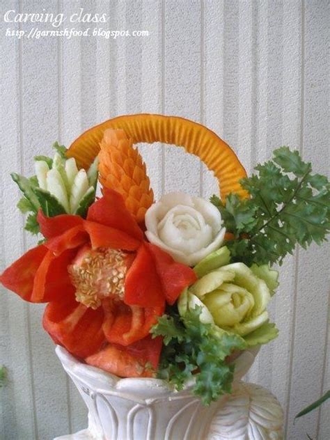 GarnishFoodBlog - Fruit Carving Arrangements and Food Garnishes ...