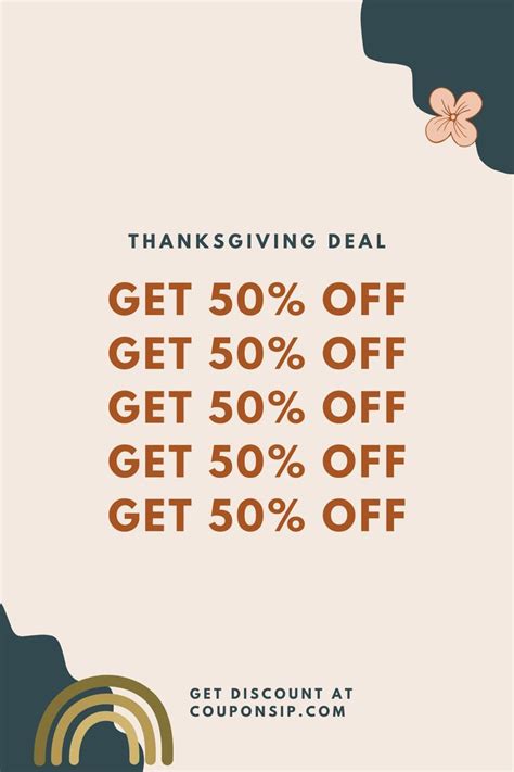 the thanksgiving sale is on and it's up to 50 % off get 50 % off