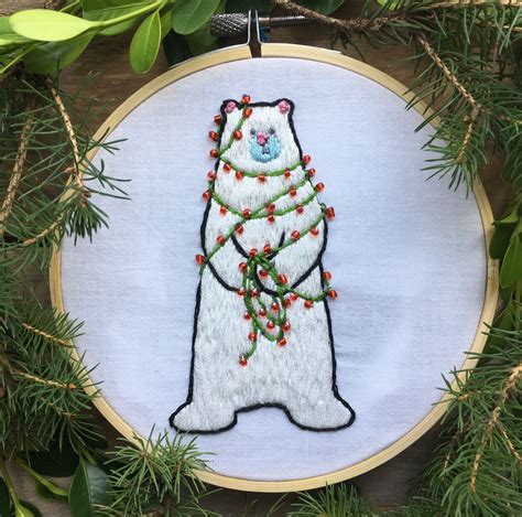Embroidery Kit Christmas Christmas Ornaments DIY Christmas | Etsy | Christmas craft kit ...