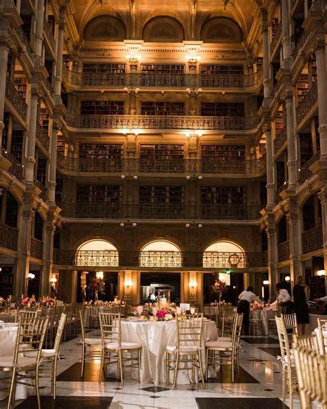 The beautiful George Peabody Library. Image by Carly Fuller Photography | George peabody library ...