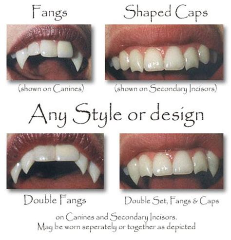 Custom Movie Quality Fangs, Teeth Caps + all Dental Fx, for Vampire ...