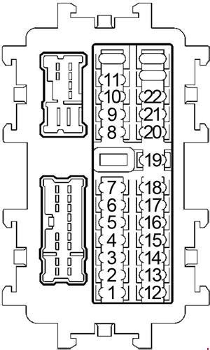 '04-'14 Nissan Frontier Fuse Box Diagram