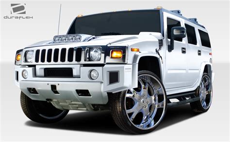 2008 Hummer H2 Kit Body Kit - 2003-2009 Hummer H2 Duraflex BR-N Body Kit - 9 Piece - Includes BR ...