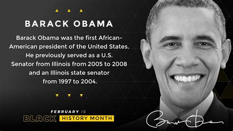 Black History Month Barack Obama - Digital Signage Template