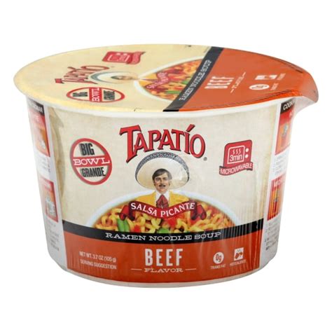 Tapatio 780707102121 3.7 oz Ramen Noodle Soup Beef Flavors - Walmart.com - Walmart.com