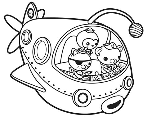 Octonauts Coloring Pages. Print free for Kids | WONDER DAY