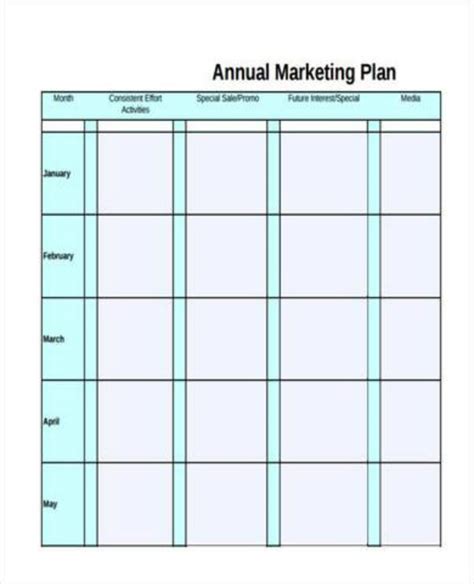 Annual Plan Template