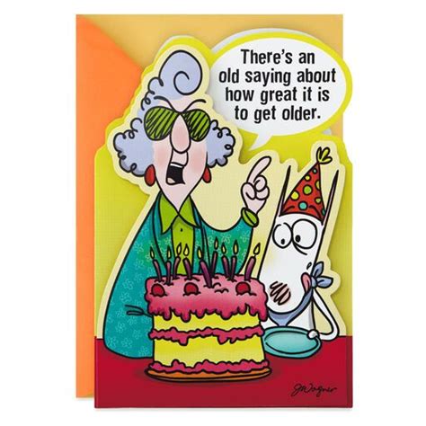 Maxine™ Aging Is Like a Garage Sale Funny Birthday Card - Greeting ...