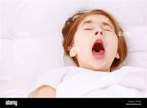 Little Girl Yawning