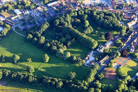 Malton Roman Fort Derventio Brigantum Malton North Yorkshire UK aerial photograph | aerial ...