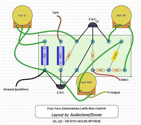 Basic Fuzz Pedal Schematic