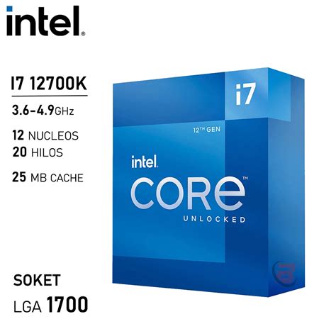 Procesador Intel Core i7 12700K 3.6GHz LGA1700 12va | Quito Ecuador