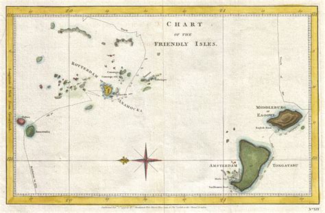 Chart of the Friendly Isles.: Geographicus Rare Antique Maps