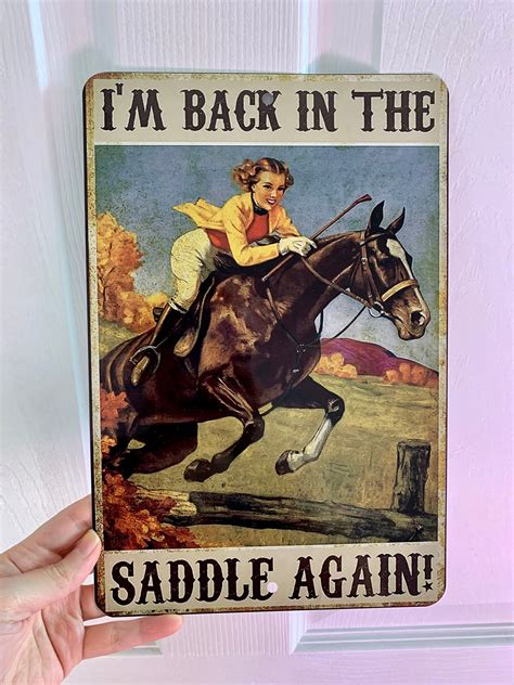 I'm Back in the Saddle - Etsy