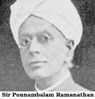 Sir Ponnambalam Ramanathan ~ THE WORLD INFORMATION