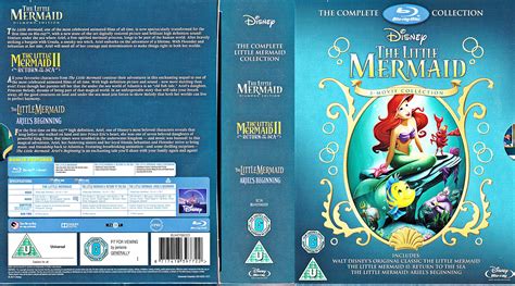 The Lillte Mermaid - Uk Trilogy Blu-Ray Box - Walt Disney Characters ...