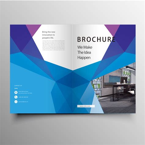 Professional Company Blue Brochure Template By CreativeDesign | TheHungryJPEG